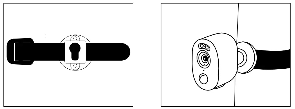 Uniden App Cam Solo Pro Twin Spotlight and Security Camera - Mounting Strap