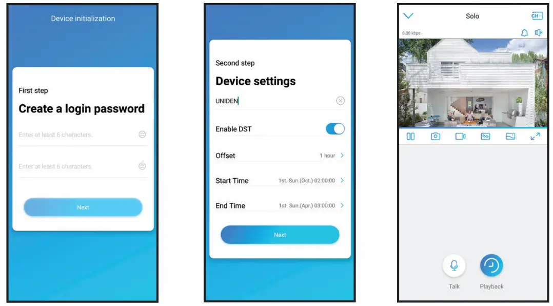 Uniden App Cam Solo Pro Twin Spotlight and Security Camera - app