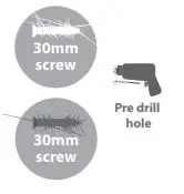 Mercia Garden Overlap Apex Shed Instruction Manual - 30 mm screws
