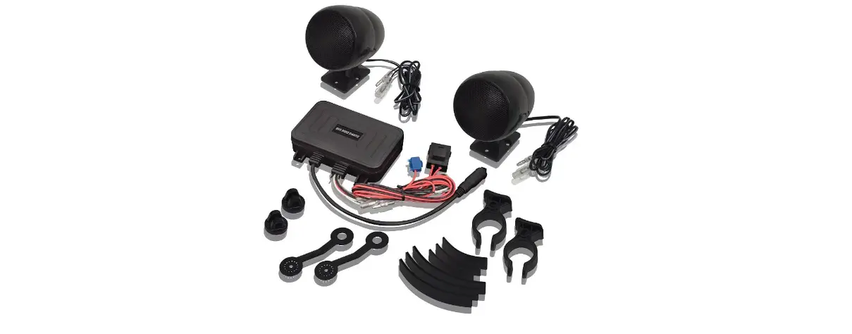Big Bike Parts Waterproof Bluetooth Sound System Complete Features