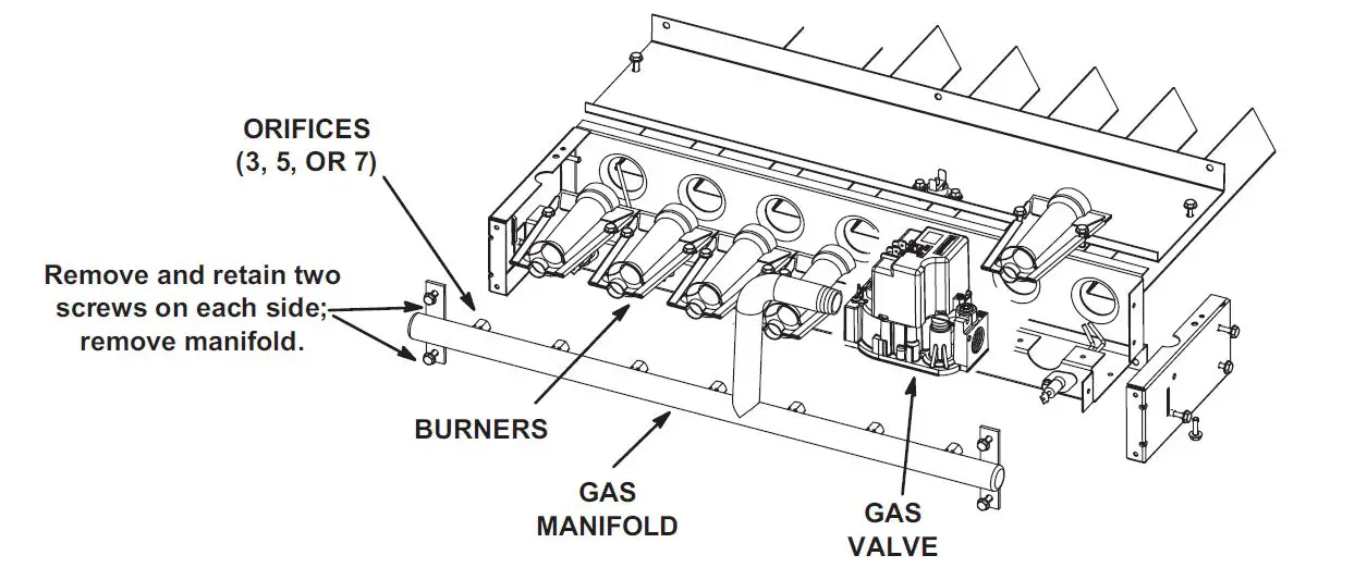 LENNOX NATURAL TO LP Gas Changeover Kit 1