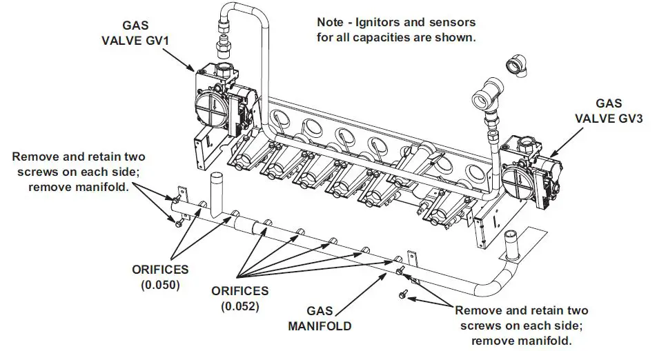 LENNOX NATURAL TO LP Gas Changeover Kit 4