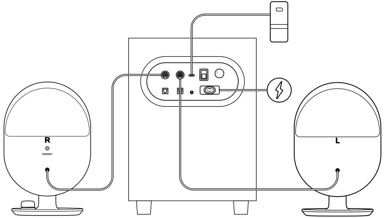steelseries ARENA 7 Satellite Speakers - MAIN SETUP