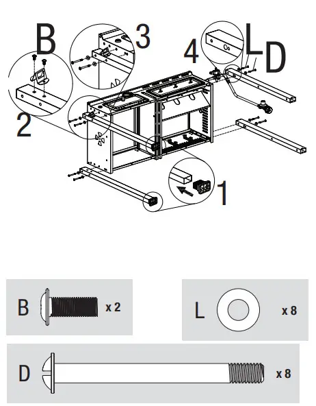 RevoAce Outdoor LP Gas Charcoal Barbecue - Bottle Opener