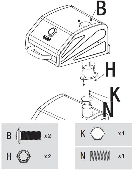RevoAce Outdoor LP Gas Charcoal Barbecue - Stack Top