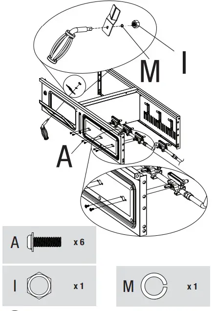RevoAce Outdoor LP Gas Charcoal Barbecue - Support