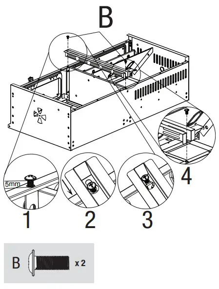 RevoAce Outdoor LP Gas Charcoal Barbecue - Tray Support
