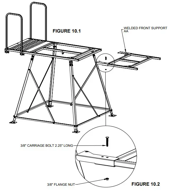 REDNECK RD-STD68BR 6x8 Game Changer Front Support Bracket - figure