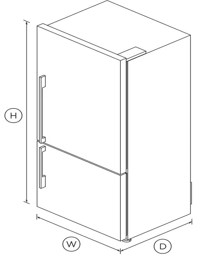 FISHER PAYKEL E522BRXFD5 Freestanding Refrigerator Freezer-fig2