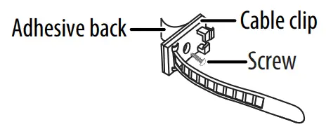 INSIGNIA NS-LED16CT22 16 feet Full Color LED Lightstrip - Cable clips