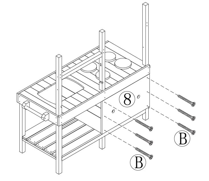 axi A035.004.02 Rosa Sand and Water Play Kitchen Large fig 10