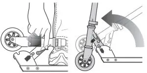 Unfolding the Scooter for First Time Use