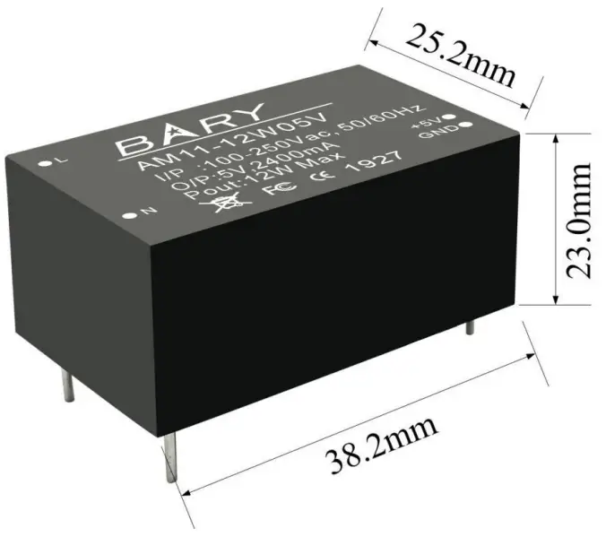 AM11-12W05V 12W Low Power AC-DC Step-down Power Supply Module Brief introduction