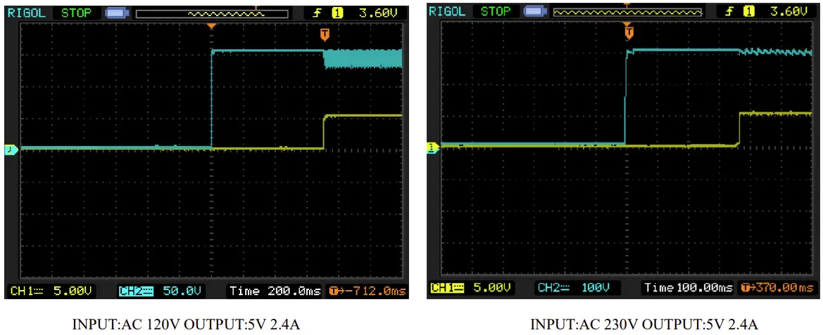 AM11-12W05V 12W Low Power AC-DC Step-down Power Supply Module Start-up time