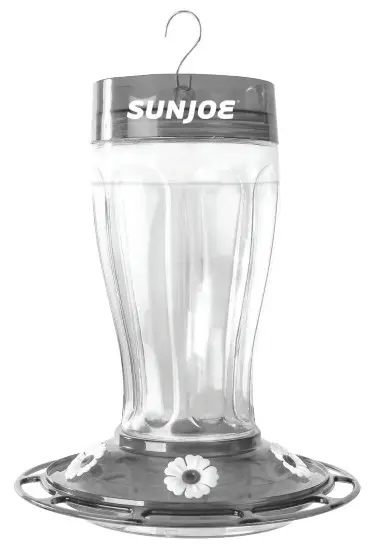 SUN JOE SJ-WBFG-RED Wild Humming Bird Buffet Glass Feeder - Fig6