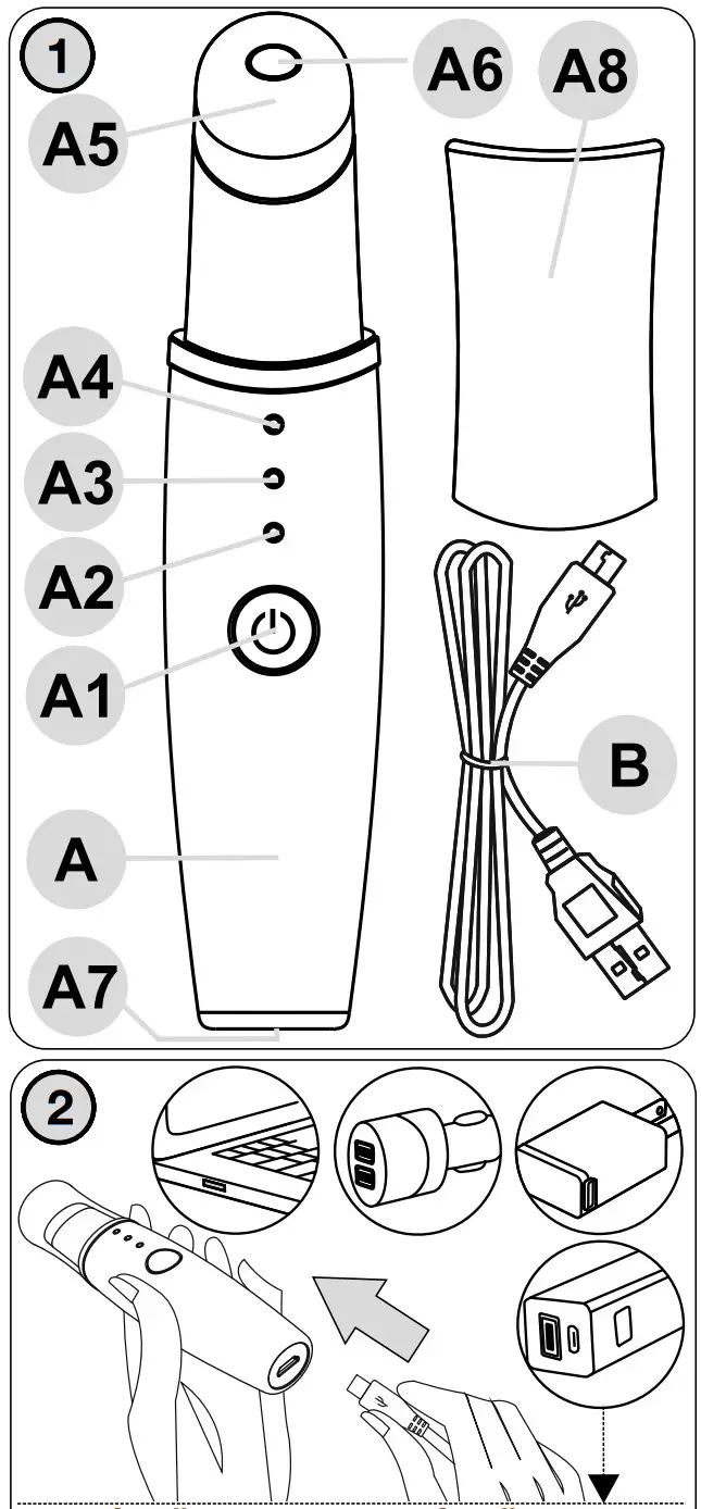 eta 3353 90000 Fenite Eye Massager Device - Overview 1