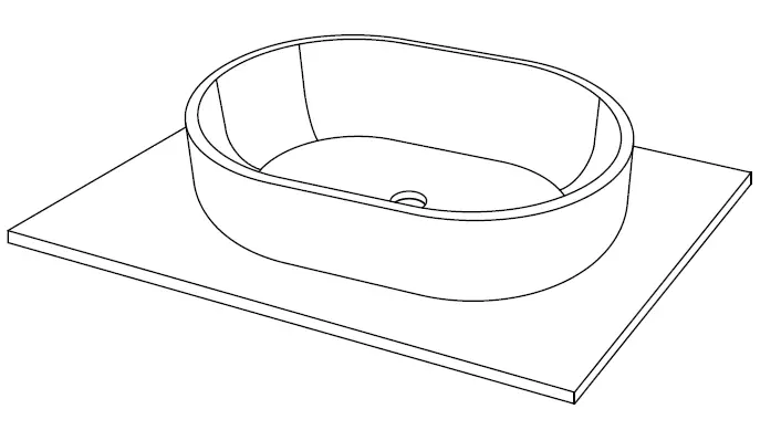 homesight V12022 Oval Countertop Washbasin 4
