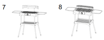 Ardes ARBBQ02 Brasero Feet Electric Stand BBQ - 3