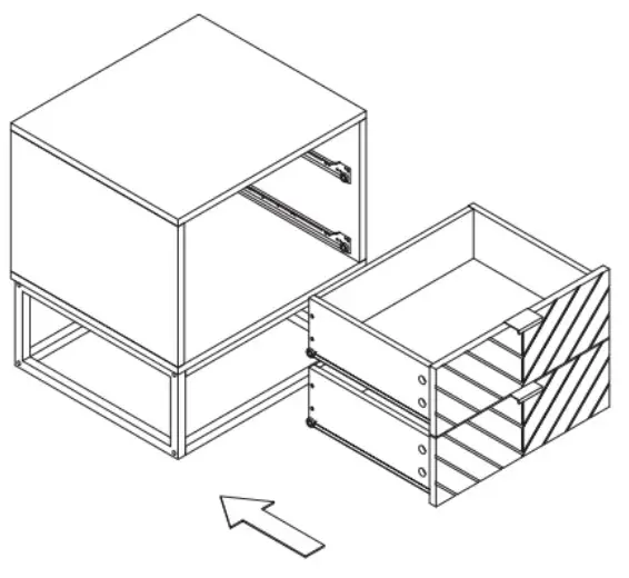 OVELA OVPIZ2DNWA Pizzola 2 Drawer Nightstand - Step 12