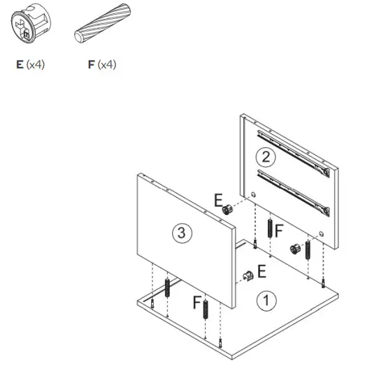 OVELA OVPIZ2DNWA Pizzola 2 Drawer Nightstand - Step3