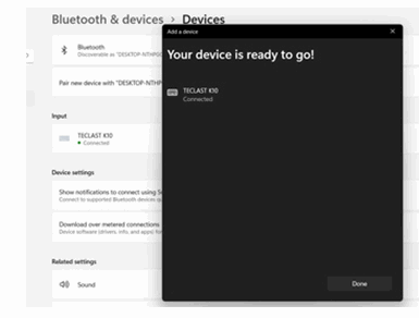 TECLAST K10 Bluetooth Keyboard - FIg5