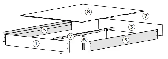 ASHLEY 10506091 Full Platform Bed - fig3