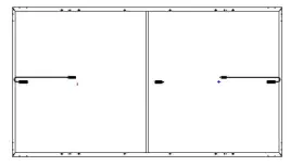 HYUNDAI 390W Shingled Solar Cell - Vertical mounting