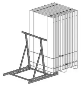 HYUNDAI 390W Shingled Solar Cell - stand on the frame