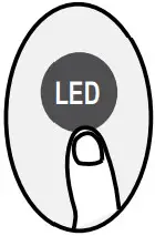 perfect aire 3PAMSH09A-SZW Single-Zone Mini-Split Remote Control - PRESS LED BUTTON