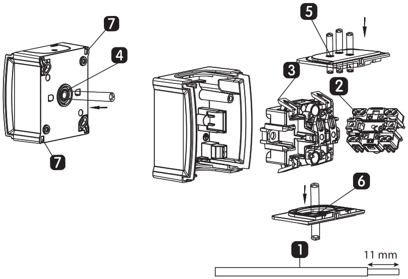Panasonic Pacific One way Switch Illuminated - screw terminal 2