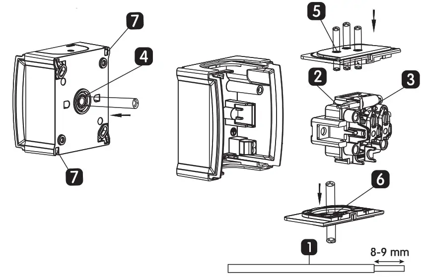 Panasonic Pacific One way Switch Illuminated - screw terminal