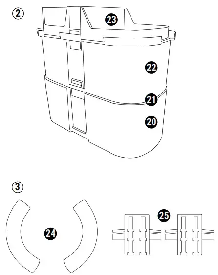 DENNERLE Scaper's Flow Hang On Filter - Component names and components included 2
