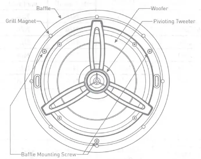 NUVO NV-21C6 6.5 Inch In-Ceiling Speaker 1