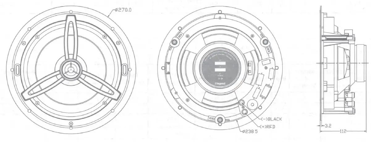 NUVO NV-21C6 6.5 Inch In-Ceiling Speaker 5