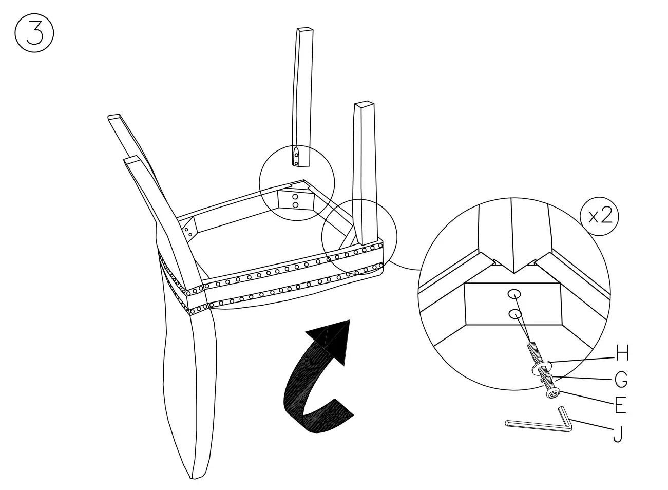 ASHLEY D675-01 Wollburg Dining Table and 4 Chairs - Figure 3