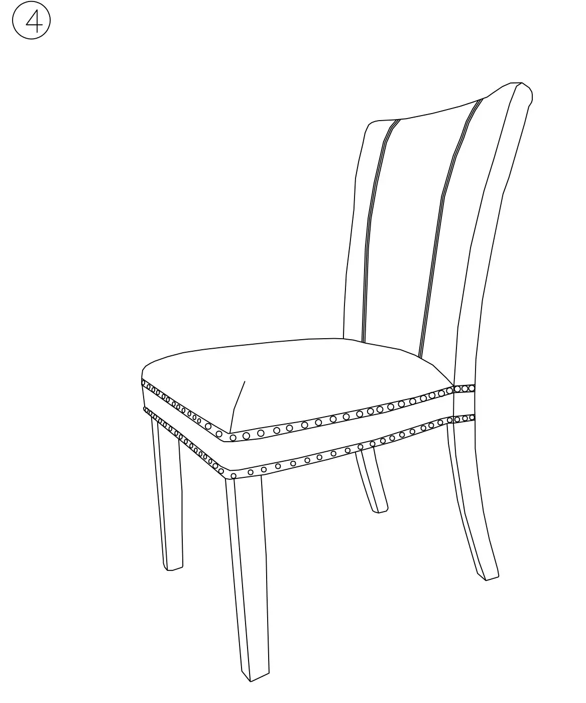 ASHLEY D675-01 Wollburg Dining Table and 4 Chairs - Figure 4