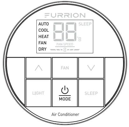 FURRION FACW12PA-BL Single Zone Premium - Operation Mode