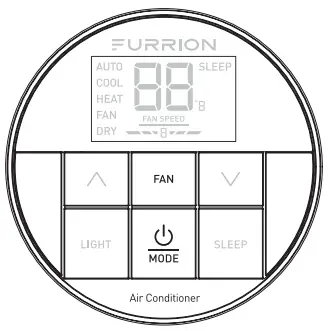 FURRION FACW12PA-BL Single Zone Premium - Set the Fan Speed