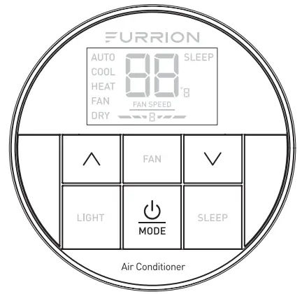 FURRION FACW12PA-BL Single Zone Premium - Set the Temperature