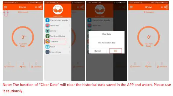 Skmei 1542 Smart Watch - Clear data