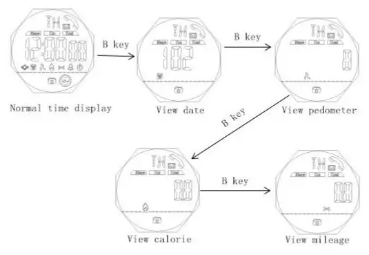 Skmei 1542 Smart Watch - How to check the current day sport data