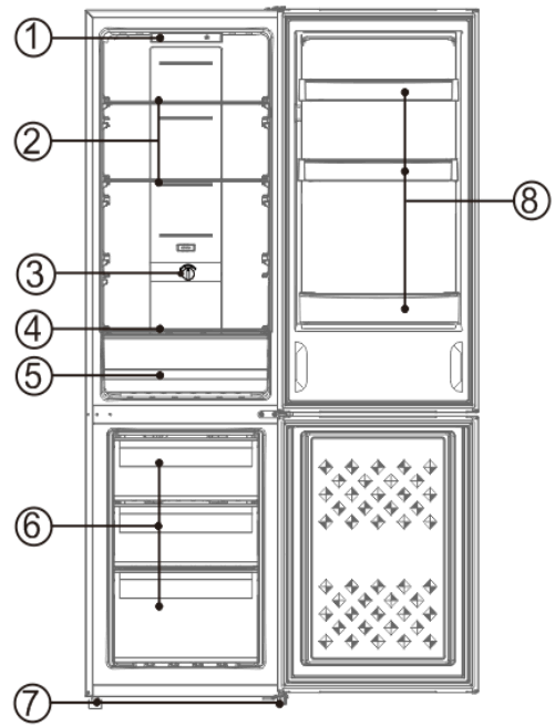 CHiQ CBM230NS2 Bottom Mount Refrigerator