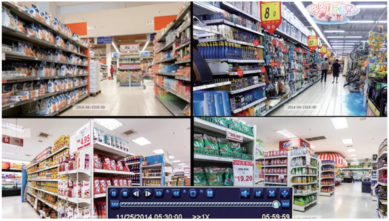 Loocam LN8W4B Wireless Security System - Fast