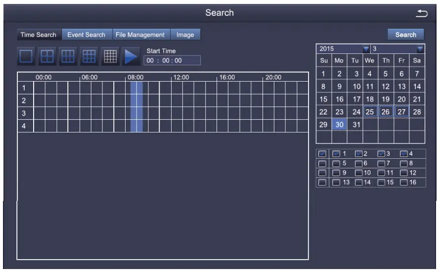 Loocam LN8W4B Wireless Security System - Video Recording
