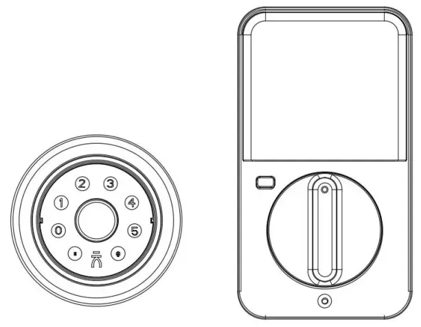HARFO F02 Deadbolt with Fingerprint and Keypad