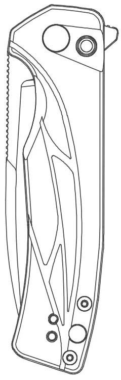 DKNIFE Mettle Flipper Knife