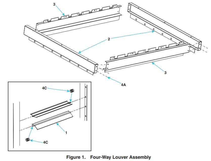 REZNOR LDAP-CD32 Vertical Louver Kit Unit Heaters - parts