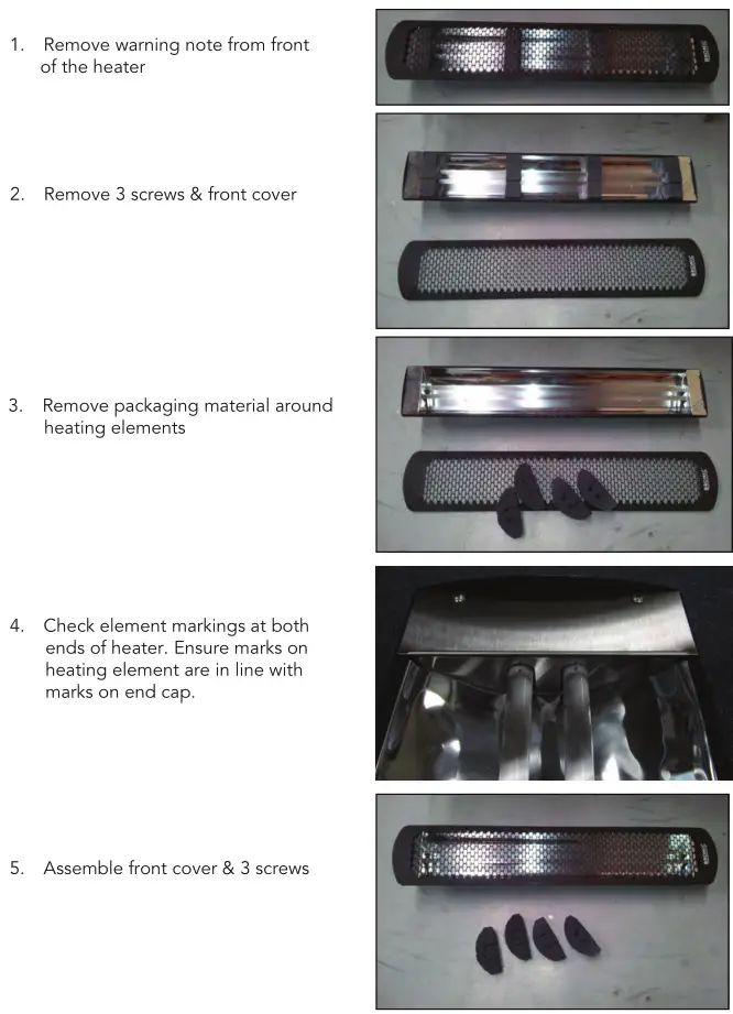Bromic Tungsten Smart-Heat Electric Heater - REMOVE PACKAGING MATERIAL