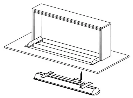 Bromic Tungsten Smart-Heat Electric Heater - Raise one side of heater up into the ceiling box