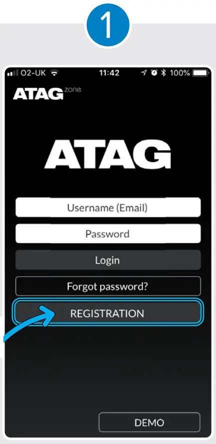 App login screen